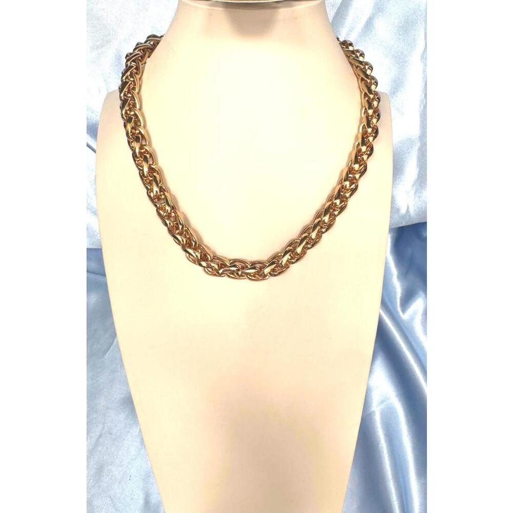 Chunky Heavy Gold Tone Choker